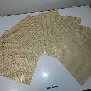 6 New Beige Baseplate 32 x 32 Stud 10 x 10 Inch Plate Platform Generic Brand